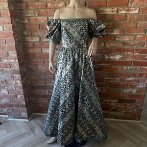 Vintage Leonard Metallic Fairy Medieval Gown
